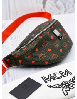 Mcm belt best sale bag red